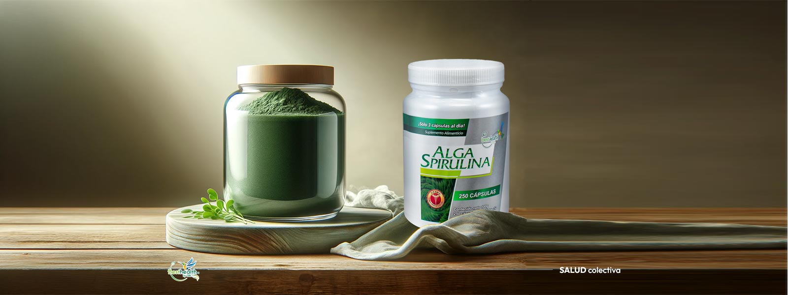 Alga Espirulina Orgánica Alta Potencia Best Health 250 caps 1 ALGA EASPIRULINA IMAGEN PRINCIPAL