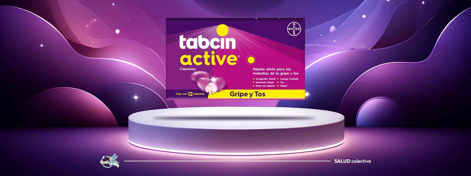 Tabcin Active Paracetamol 12 caps para malestar de gripe y tos 1 tabcin active 12 capsulas contra el alivio de la gripe comprar en linea precio mas bajo barato kueski banner